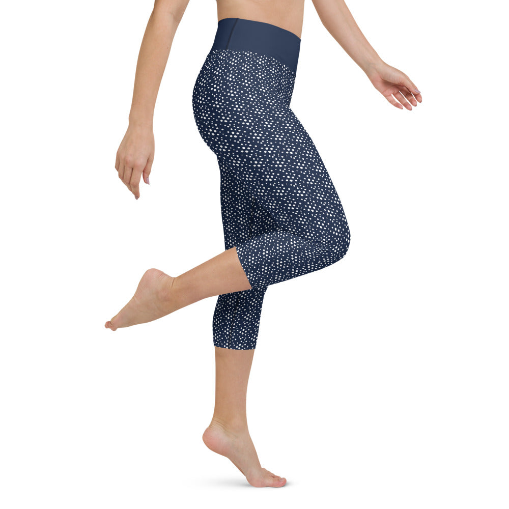 Blue Dream Yoga Capri Leggings